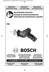 Bosch PS60 Instrucciones De Funcionamiento Y Seguridad