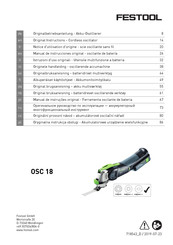 Festool OSC 18 Manual De Instrucciones