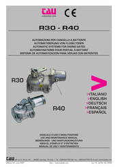 tau R30 Manual De Uso Y Mantenimiento