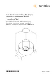 Sartorius YDK03 Instrucciones De Funcionamiento