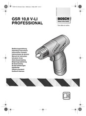 Bosch GSR 10,8 V-LI PROFESSIONAL Instrucciones De Servicio