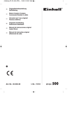 EINHELL BT-EH 500 Manual De Instrucciones