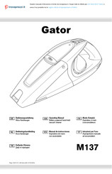 Gator M137 Manual De Instrucciones