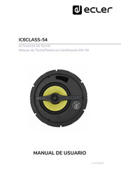 Ecler IC6CLASS-54 Manual De Usuario