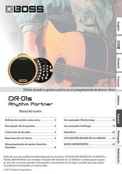 Boss DR-01S Manual Del Usuario