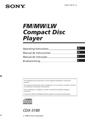 Sony CDX-3180 Manual De Instrucciones