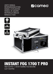 Cameo INSTANT FOG 1700 T PRO Manual De Usuario