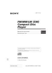 Sony CDX-C910RDS Manual De Instrucciones