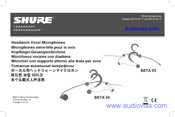 Shure BETA 54 Manual De Usario