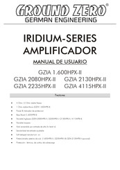 Ground Zero IRIDIUM GZIA 2235HPX-II Manual De Usuario