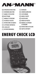 ANSMANN ENERGY CHECK LCD Instrucciones De Manejo