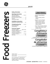 GE FUF21 Serie Manual Del Propietario Y Instalación