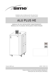 Sime ALU PLUS HE 720 Manual De Uso, Instalación Y Mantenimiento