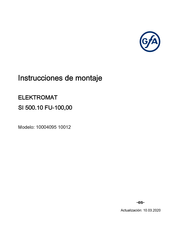 GFA ELEKTROMAT SI 500.10 FU-100,00 Instrucciones De Montaje