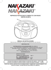 NAKAZAKI 8955 Manual De Instrucciones