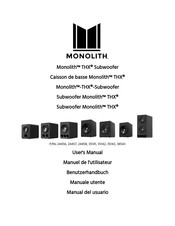 monolith THX 35142 Manual Del Usuario