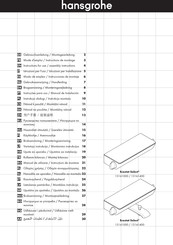 Hansgrohe Ecostat Select 13161000 Modo De Empleo/Instrucciones De Montaje