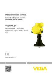 Vega VEGAPULS 61 Instrucciones De Servicio