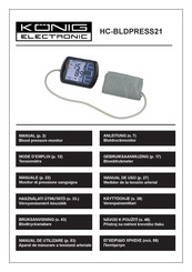 König Electronic HC-BLDPRESS21 Manual De Uso