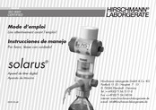 Hirschmann Laborgeräte solarus Instrucciones De Manejo