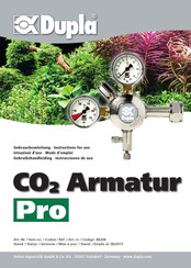 Dupla CO2 Armatur Pro Instrucciones De Uso