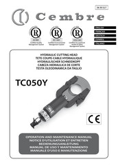 Cembre TC050Y Manual De Uso Y Mantenimiento