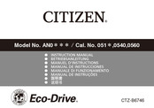 Citizen Eco-Drive AN0 Serie Manual De Instrucciones