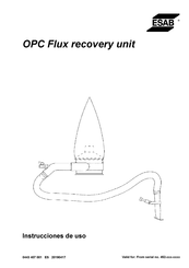 ESAB OPC Flux recovery unit Instrucciones De Uso