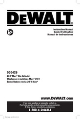 DeWalt DCG426 Manual De Instrucciones