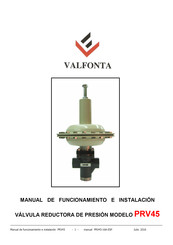 VALFONTA PRV45 Manual De Funcionamiento E Instalacion