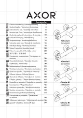 Hansgrohe Axor Citterio E 36160000 Instrucciones De Montaje