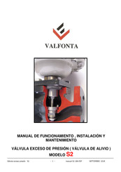 VALFONTA S2 Manual De Funcionamiento, Instalación Y Mantenimiento