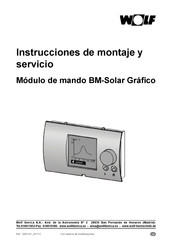 Wolf BM-Solar Gráfico Instrucciones De Montaje Y Servicio