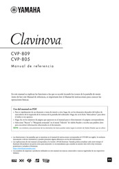 Yamaha Clavinova CVP-809 Manual De Referencia