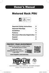 Tripp-Lite PDUMH30 Manual Del Propietário
