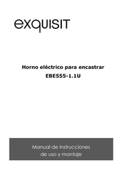 Exquisit EBE555-1.1U Manual De Instrucciones De Uso Y Montaje