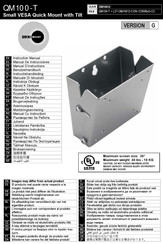 Omnimount QM100-T Manual De Instrucciones