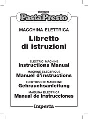 Imperia PastaPresto Manual De Instrucciones