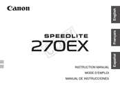 Canon SPEEDLITE 270EX Manual De Instrucciones