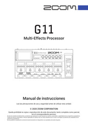 Zoom G11 Manual De Instrucciones