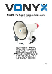 Vonyx MEG040 Manual De Instrucciones