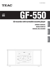 Teac GF-550 Manual Del Usuario