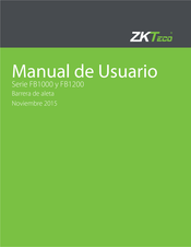 ZKTeco FB1200 Serie Manual De Usuario