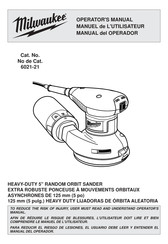 Milwaukee 6021-21 Manual Del Operador