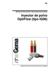 ITW Gema OptiFlow IG06 Manual De Instrucciones