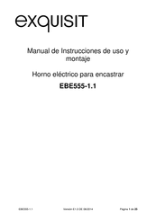 Exquisit EBE555-1.1 Manual De Instrucciones