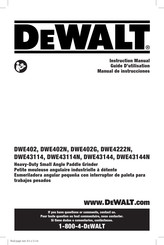 DeWalt DWE43144 Manual De Instrucciones