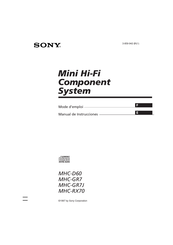 Sony MHC-GR7J Manual De Instrucciones