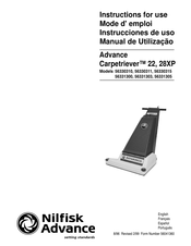 Nilfisk-Advance Carpetriever 22 Instrucciones De Uso