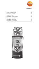 testo 410-2 Manual De Instrucciones